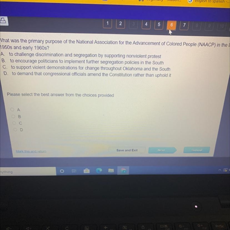 What was the primary purpose of the National Association for the Advancement of Colored-example-1