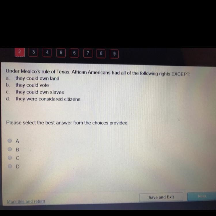 (PLZ I NEED HELP FAST NOT THAT MUCH TIME LEFT) Under Mexico’s rule of Texas, African-example-1