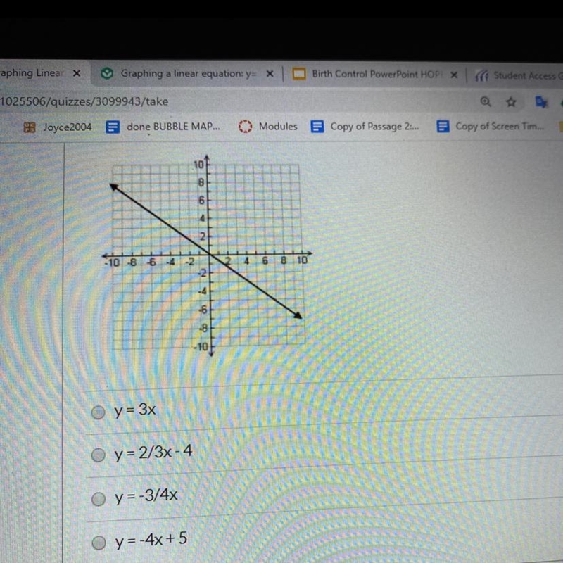 What is the equation that defines the line ?-example-1