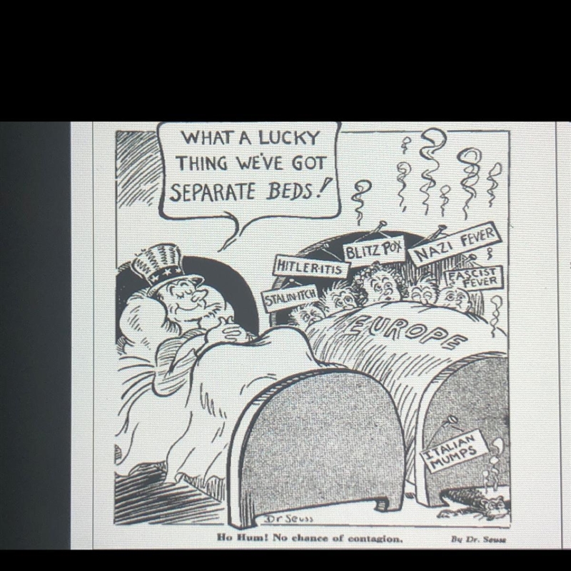 (First Picture) 12.Why is Europe sick according to the cartoon? 13.Why is Uncle Sam-example-1