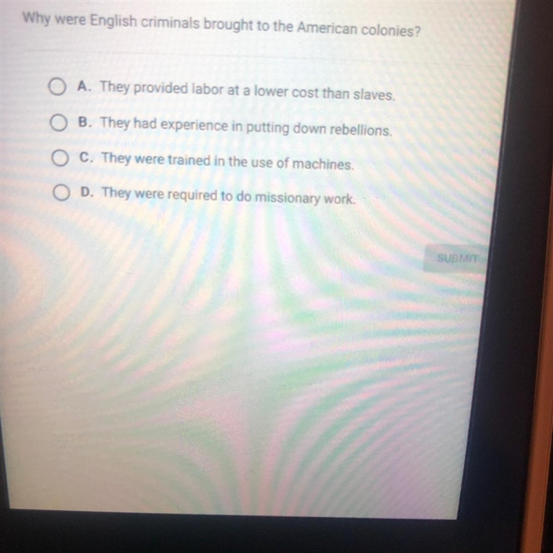 Why were English criminals brought to the American colonies?-example-1