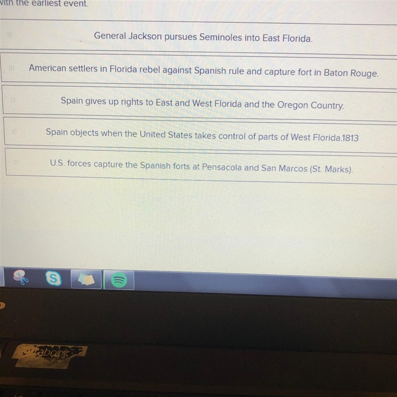 During this period relations between the United States and Spain heat it Up over Florida-example-1