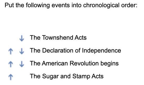 Put these following events into chronological order (History)-example-1