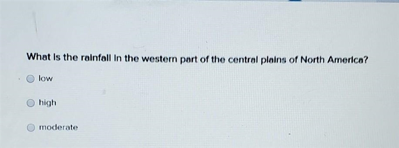 What is in the westem part of the central piairs of North America?​-example-1