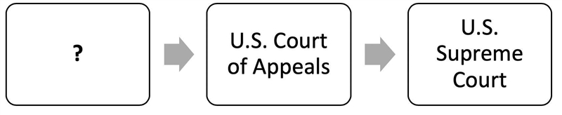 The diagram below shows the features of the U.S. court system. Which court completes-example-1