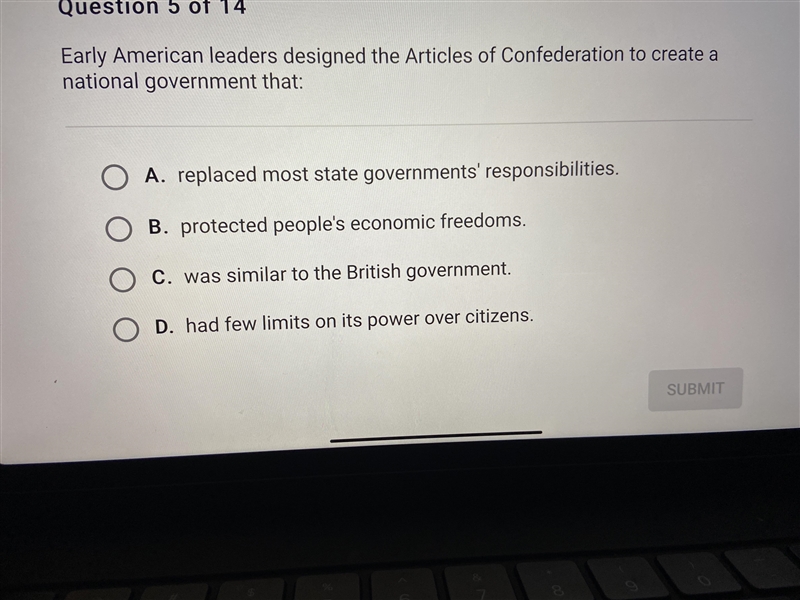 Early American leader designed the articles of confederation to create a national-example-1