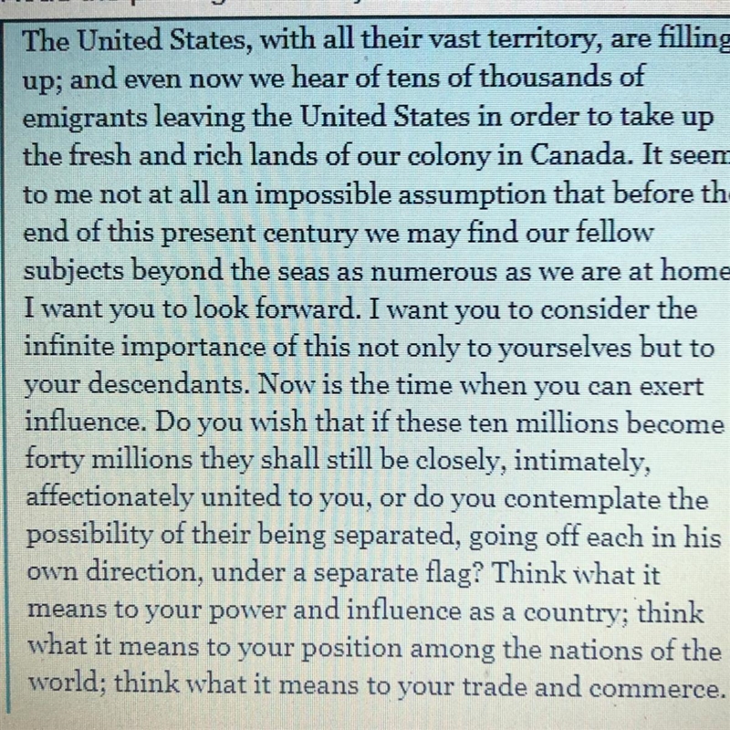 Which statement best summarizes Chamberlain's call to action in the passage? O The-example-1