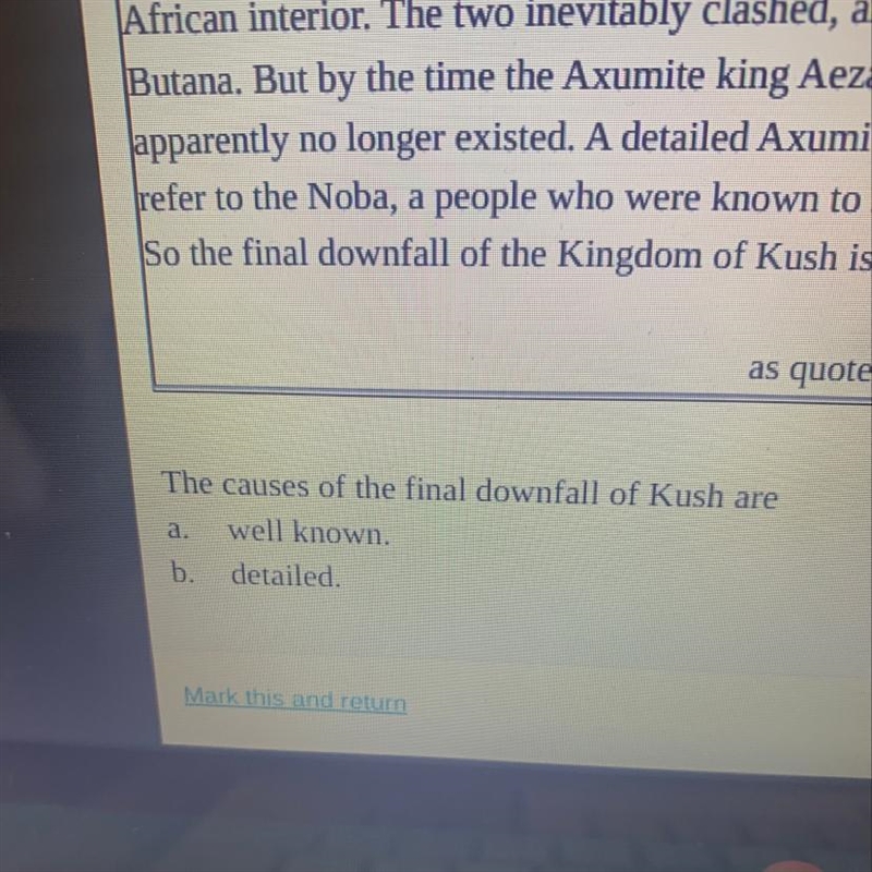 The causes of the final downfall of kush are-example-1