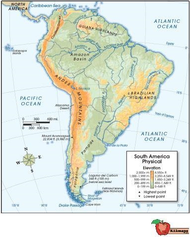 What physical feature shown here influenced the Incan civilization? the Amazon Basin-example-1