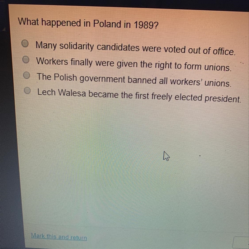 What happened in Poland in 1989-example-1