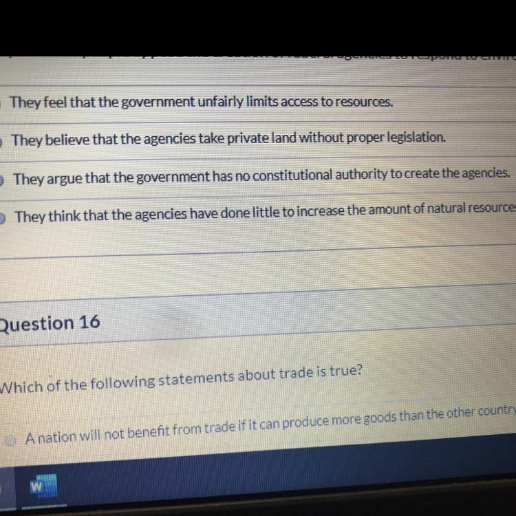 Why do some people oppose the creation of federal agencies to respond to environmental-example-1