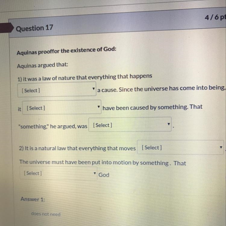 The choices 1. Does not need or must have 2. Must or may 3. Physics or god 4.must-example-1