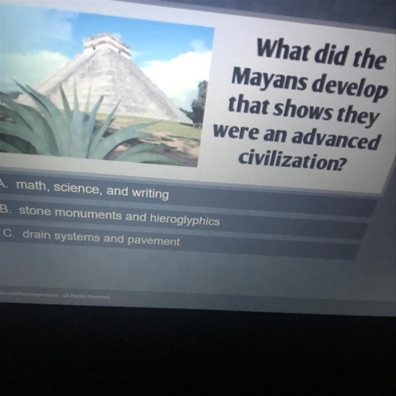 What did the Mayans develop Please help me-example-1