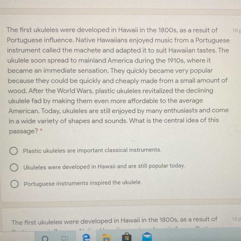 What is the central idea of this passage?-example-1