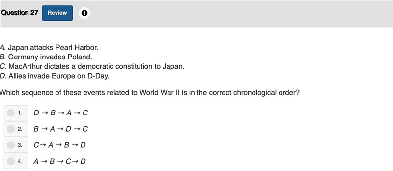 For number 27, please pick 1,2,3 or 4 as the answer. Thank you!-example-1