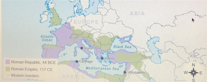 What area dominated by the Roman Republic and the Roman Empire? A. East Asia B. Northern-example-1