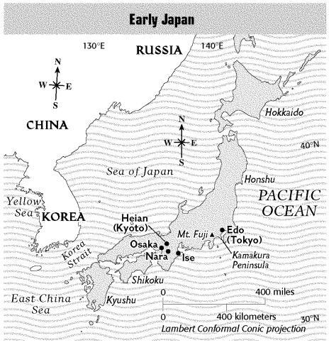 On which island were all of Japan’s major cities located? a. Hokkaido c. Honshu b-example-1