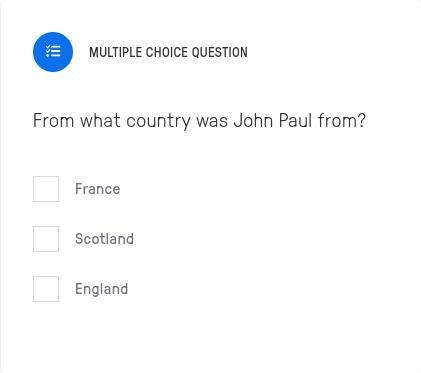 From what country was John Paul from?-example-1