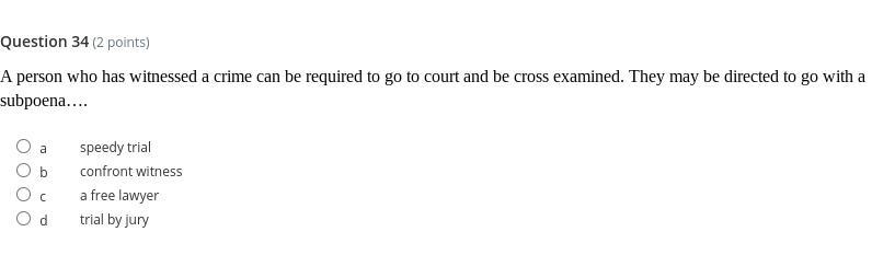 A person who has witnessed a crime can be required to go to court and be cross-examined-example-1