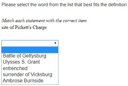 Please select the word from the list that best fits the definition Match each statement-example-1