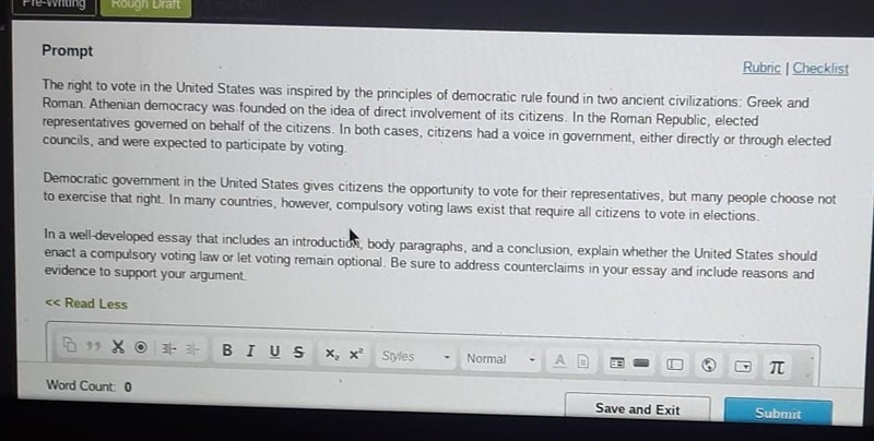 Should the united states enact mandatory voting legislation? need help ASAP​-example-1