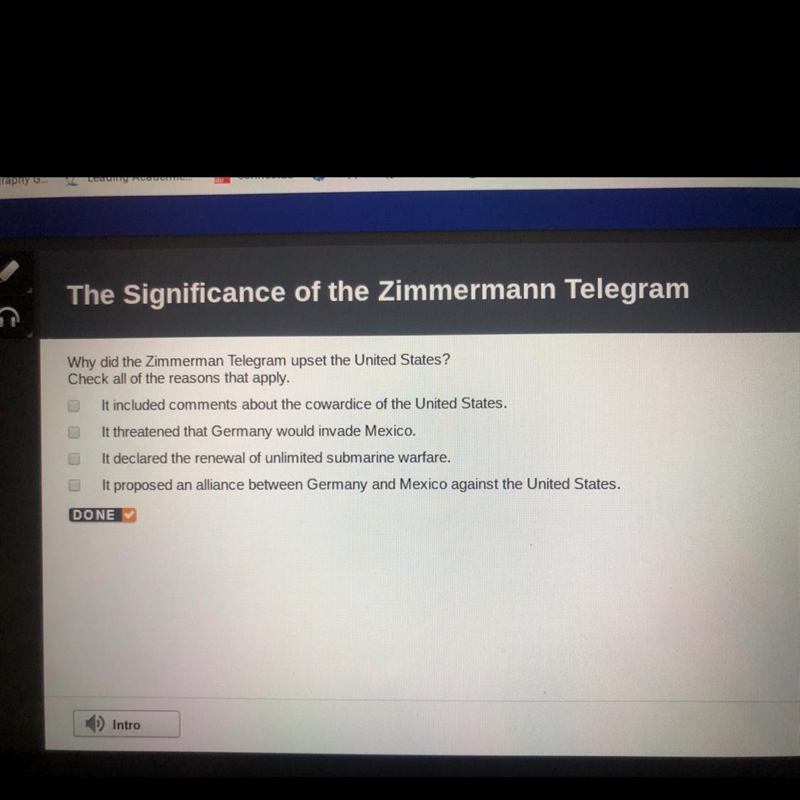 Why did the Zimmerman Telegram upset the United States?-example-1