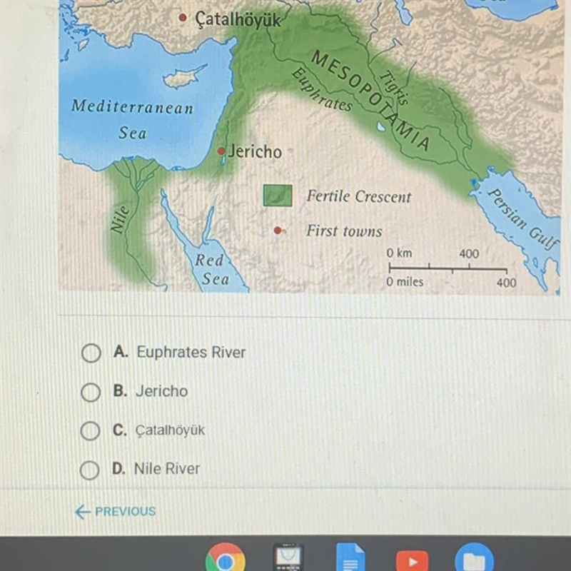 Please help me is 100 points!!!!! Which of these locations is not in the Fertile Crescent-example-1