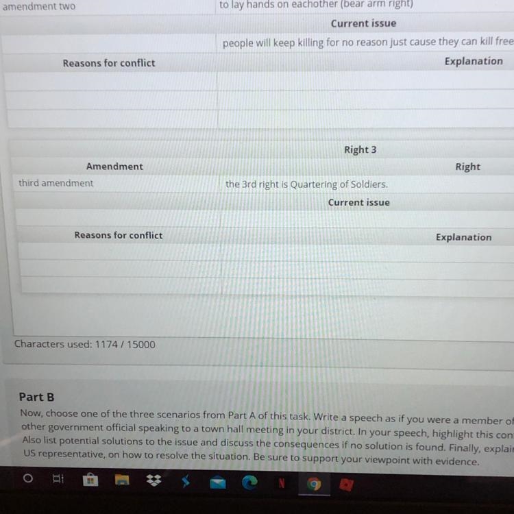 Help me what is the 3rd amendment what is the reasons for conflict and 3 of them and-example-1