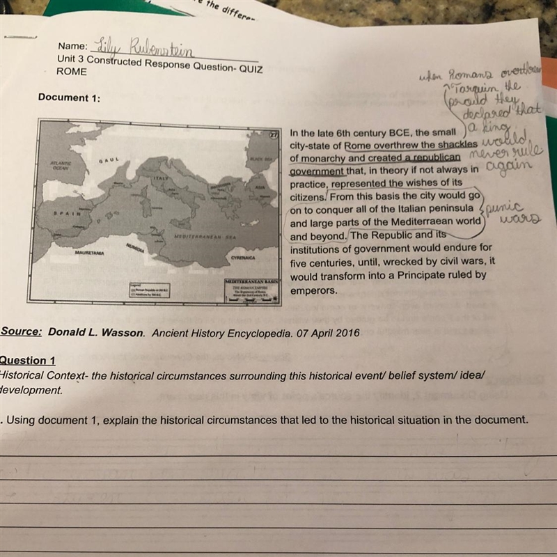 Have a constructed response question for world history 9 plzzzzz help!!!!!-example-1