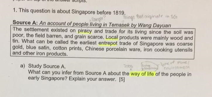 Study source A what can you infer from source A about the way of life of people living-example-1