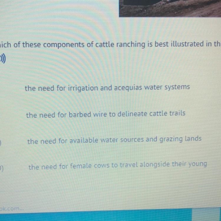 Which of these components of cattle ranching is best illustrated in this image of-example-1