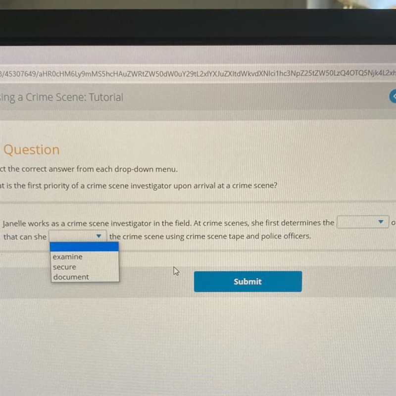 Select the correct answer from each drop-down menu. What is the first priority of-example-1