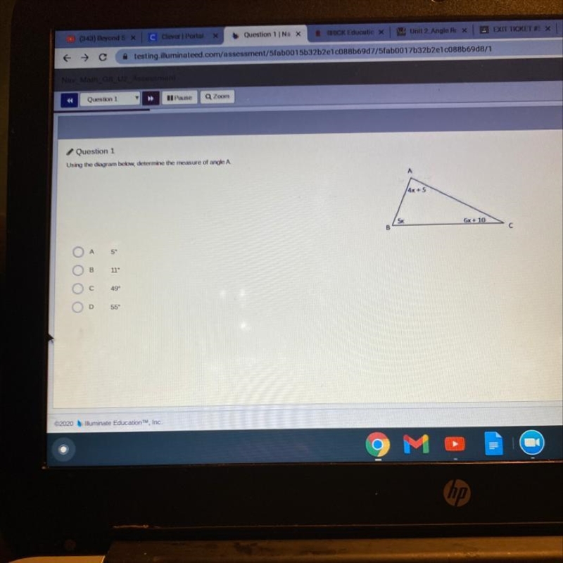 Can y’all determine the measure of angle a-example-1