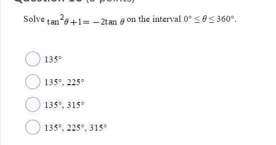 Solve tan theta +1=-2tan theta-example-1