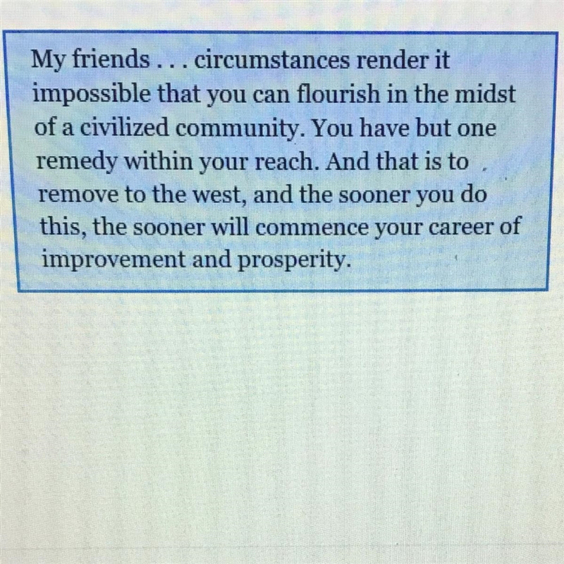 Which of these leaders would most likely have spoken these words? Tecumseh Thomas-example-1