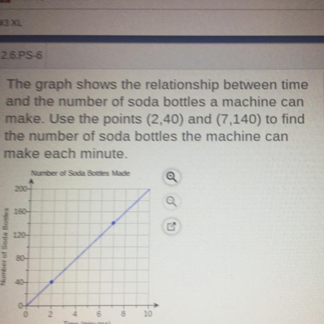 How many soda bottles can the machine make each minute-example-1