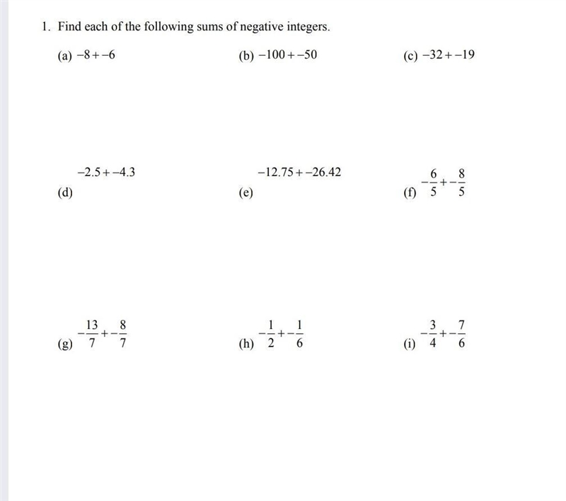 Find each of the following sums of negative integers. ​-example-1