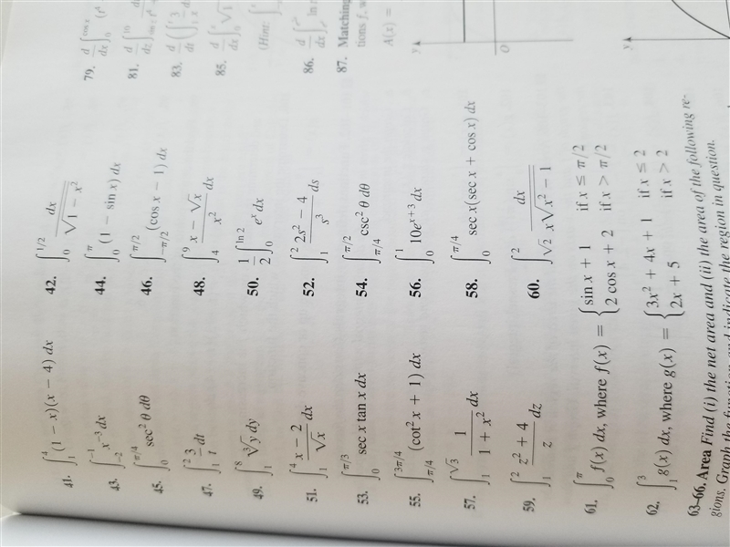 100 POINTS! Solve number 58. Evaluate the following integrals using the Fundamental-example-1