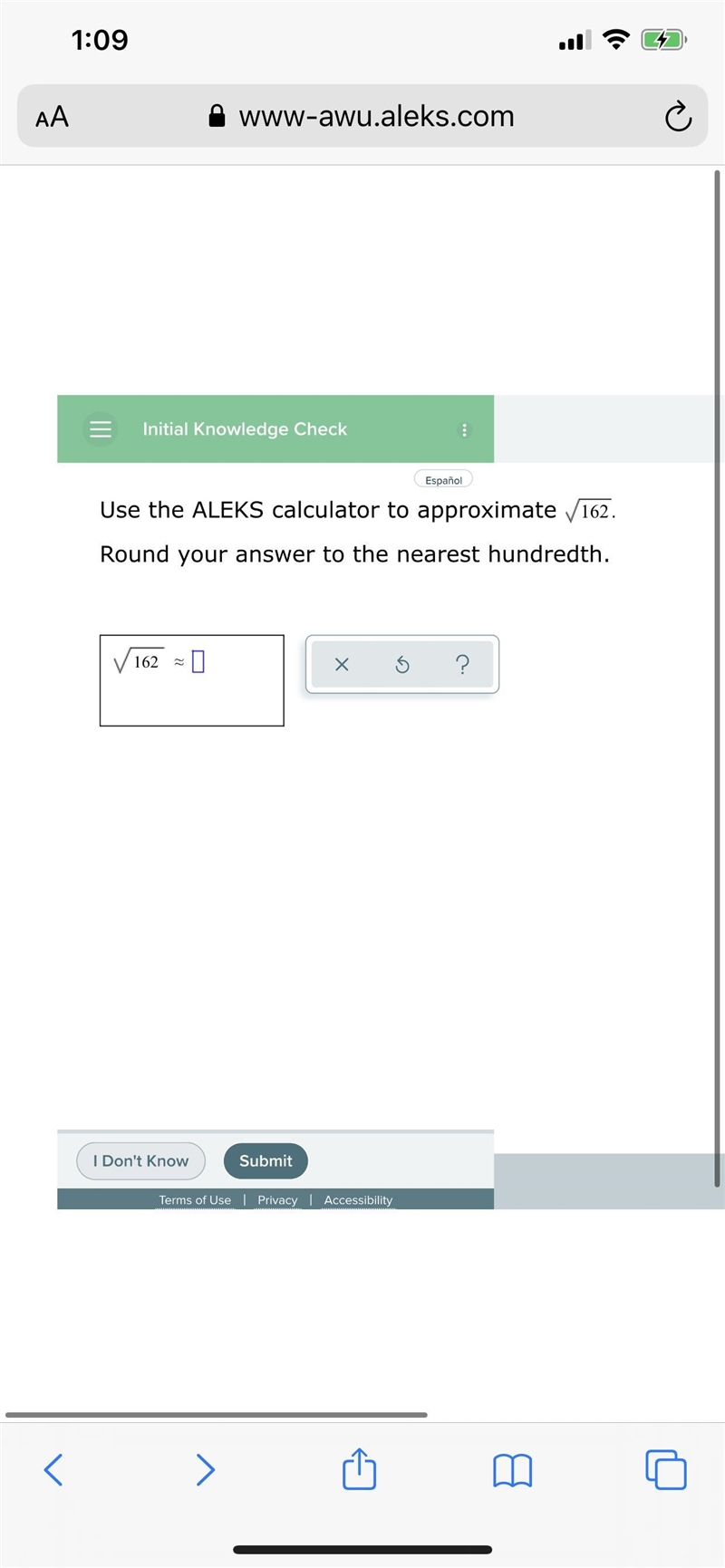 I need to find the square root of 162 and round it to the nearest hundredths-example-1