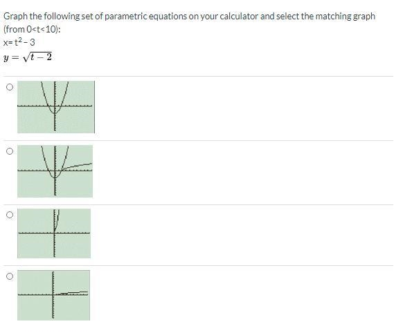 Can somebody help me with parametric equations? I do not have a TI-84 at the moment-example-1