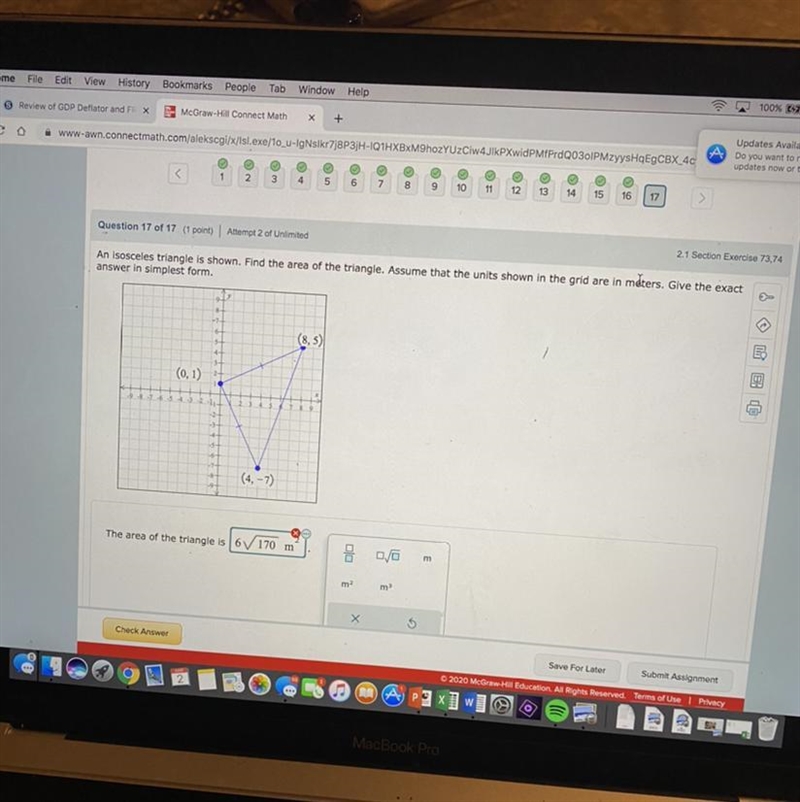 Area of this triangle?-example-1