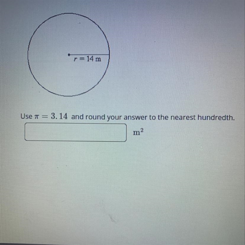 Find the area of the circle-example-1