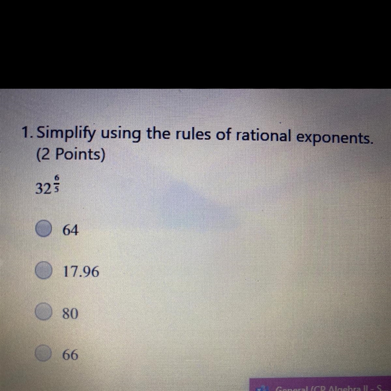 Simplify using the rules of rational exponents-example-1