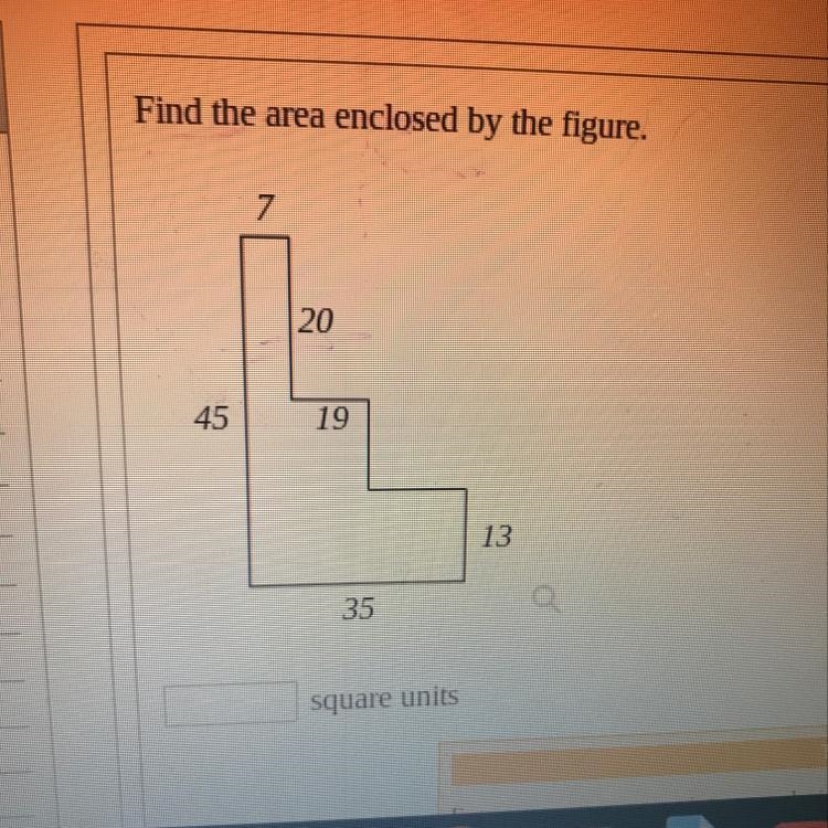 So I have to find the area but don’t understand, anyone cares to explain?-example-1