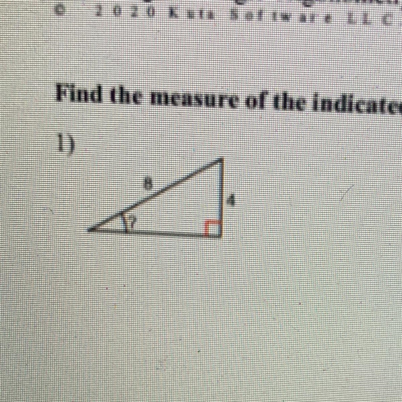 How do I find the measure of the angle-example-1