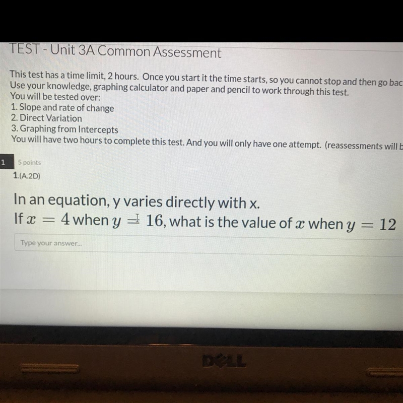 PLEASE HELP!! In an equation, y varies directly with x. if x =4 when y =16 what is-example-1