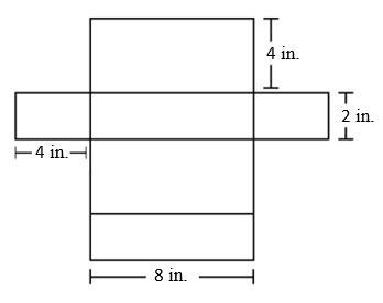 A net is cut from a piece of cardboard that is 13 inches by 17 inches. The cardboard-example-1