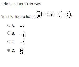 Help me please Select the correct answer. What is the product of-example-1