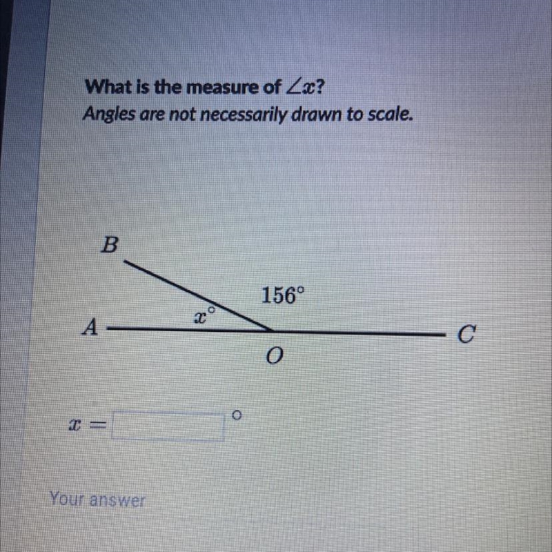 What is the answer of x for this?-example-1