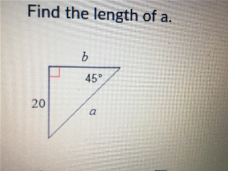 A= 20 square root of 2 B= 5 C=20 D=10-example-1